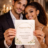 Blush Arch Engagement Style Invitation Einladung