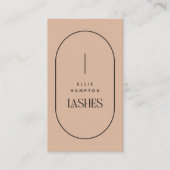 Blush Arch Lashes Schönheit Minimalistisch anpassb Visitenkarte (Vorderseite)
