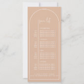Blush Arch Makeuty Business Price List (Rückseite)