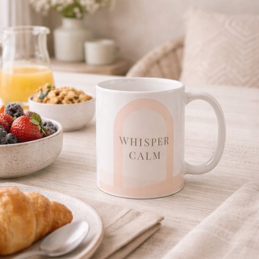 Blush Arch Whisper Classic Mug, 11 oz Kaffeetasse
