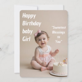 Blush Baby Birthday Girl – Instant Download Einladung