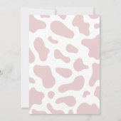 Blush Baby Clothesline Little Cowgirl Baby Shower Einladung (Rückseite)