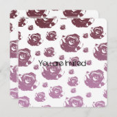 Blush Baby Dusche Einladung (Vorne/Hinten)