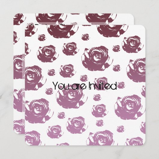 Blush Baby Dusche Einladung (Vorne/Hinten)