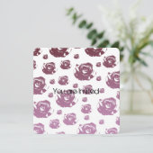 Blush Baby Dusche Einladung (Stehend Vorderseite)