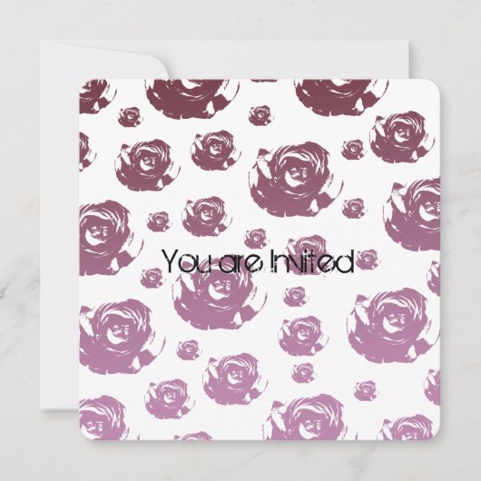 Blush Baby Dusche Einladung (Vorderseite)