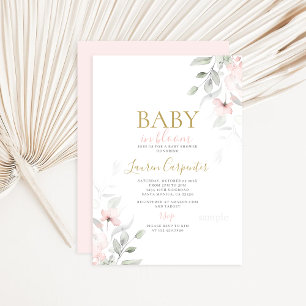 Blush Baby in Bloom Baby Shower Girl Einladung