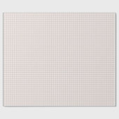 Blush Baby Pink Gingham Elegant Kariert Geschenkpapier (Flach)