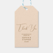 Blush Background Minimalism  Geschenkanhänger (Vorderseite)