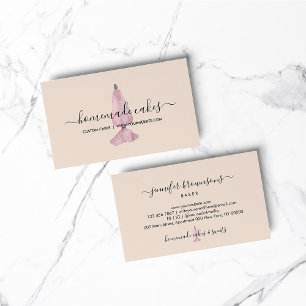 Blush Bakery Elegantes Design Gebäck Süß Visitenkarte