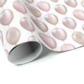 Blush Balloons Geburtstag Geschenkpapier (Rolleneckpunkt)