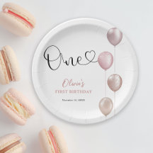 Blush Balloons Girl zum ersten Geburtstag