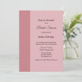 Blush Bar Minimalistisch Modern Einladung (Stehend Vorderseite)