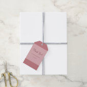 Blush Bar Minimalistisch Modern Geschenkanhänger (Mit Garn)