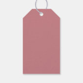 Blush Bar Minimalistisch Modern Geschenkanhänger (Rückseite)