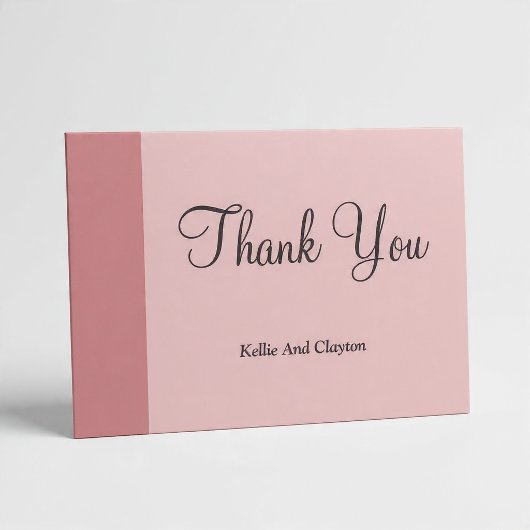 Blush Bar Thank You Card