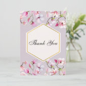 Blush & Bashfull Vielen Dank Dankeskarte (Stehend Vorderseite)