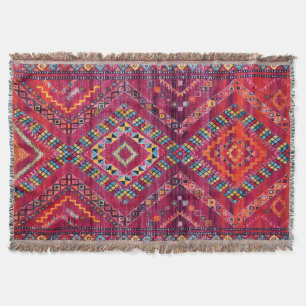 Blush Bazaar: Rosa marokkanisches Erbe Elegante Decke