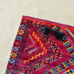 Blush Bazaar: Rosa marokkanisches Erbe Elegante Strandtuch