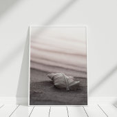 Blush Beach mit Leaf Poster