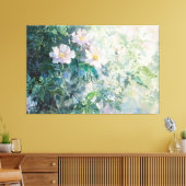 *~* Blush Beach Rose TV2 Stretched Canvas Print Leinwanddruck (Insitu (Wohnzimmer))
