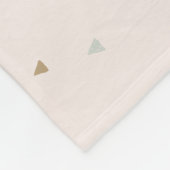 Blush Bear Balloon Girly Monogram Baby Milestone Fleecedecke (Ecke)