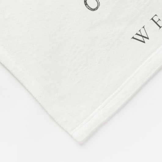 Blush Bear Balloon Girly Monogram Baby Milestone Fleecedecke (Ecke)