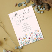 Blush Beauty: Aquarellfarbenes Brautparty Einladung