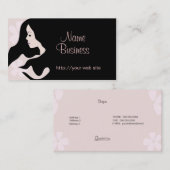 Blush Beauty Business Card Visitenkarte (Vorne/Hinten)