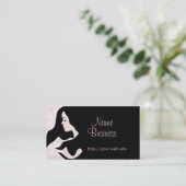 Blush Beauty Business Card Visitenkarte (Stehend Vorderseite)