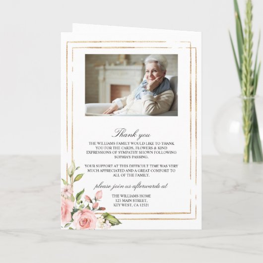 Blush Beerdigungsorden, Gedenkprogramm Programm (Rückseite)