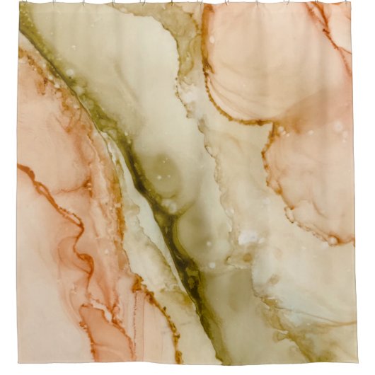 Blush Beige Pastel Duschvorhang (Vorderseite)