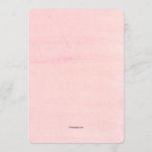 Blush Birthday Party Einladungen (Rückseite)