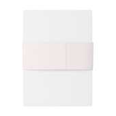 Blush & Black Mr. & Mrs. Elegant Script Wedding Einladungsbanderole (Rückseitenbeispiel)