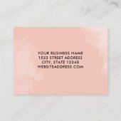 Blush Black QR Code Vielen Dank, dass Sie Einfügen Treuekarte (Rückseite)