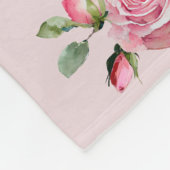 Blush Blogs: Eine Aquarellfarben Rose Fleece Blank (Ecke)