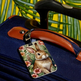 Blush Blogs und Bunny Luggage Tag Gepäckanhänger