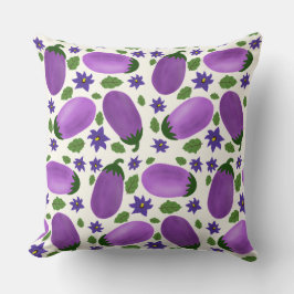 Blush & Bloom Aubergine-Kollektion – Ivory Glow Kissen