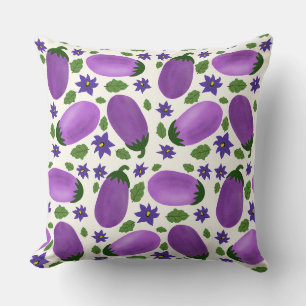 Blush & Bloom Aubergine-Kollektion – Ivory Glow Kissen