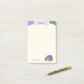 Blush & Bloom Aubergine-Kollektion – Ivory Glow Post-it Klebezettel (Auf Schreibtisch)