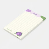 Blush & Bloom Aubergine-Kollektion – Ivory Glow Post-it Klebezettel (angewinkelt)
