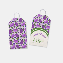Blush & Bloom Aubergine-Kollektion – Sanftes Lila Geschenkanhänger