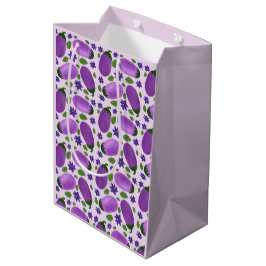 Blush & Bloom Aubergine-Kollektion – Sanftes Lila Mittlere Geschenktüte