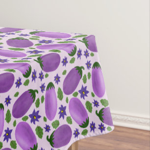 Blush & Bloom Aubergine-Kollektion – Sanftes Lila Tischdecke