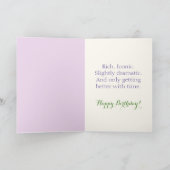 Blush & Bloom Auberginen-Kollektion – Geburtstag Karte (Innenseite)
