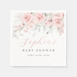 Blush Bloom Baby Dusche Serviette