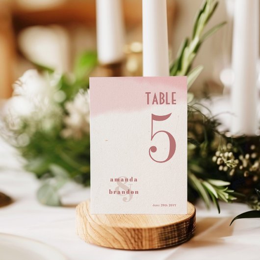 Blush & Bloom Bold Script Hochzeitsschrift 12x18 T Einladung