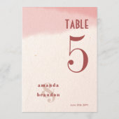 Blush & Bloom Bold Script Hochzeitsschrift 12x18 T Einladung (Rückseite)