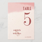 Blush & Bloom Bold Script Hochzeitsschrift 12x18 T Einladung (Vorderseite)
