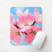 Blush Bloom Cherry Blossom Mousepad (Mit Mouse)